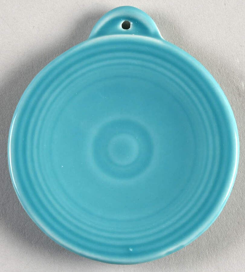 Fiesta Turquoise (Intro 1986) Plate Shape Ornament by Homer Laughlin -1