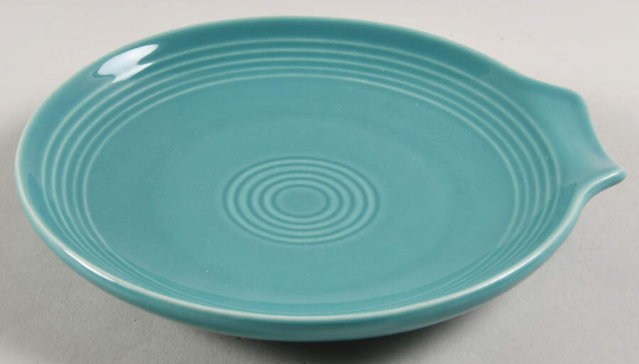 Fiesta Turquoise (Intro 1986) Double Spoon Rest/Holder by Homer Laughlin -1