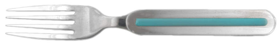 Fiesta Turquoise (Intro 1986) Individual Salad Fork by Homer Laughlin -1