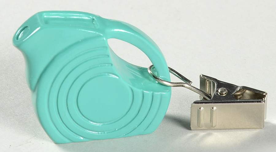 Fiesta Turquoise (Intro 1986) Tablecloth Weight by Homer Laughlin -1