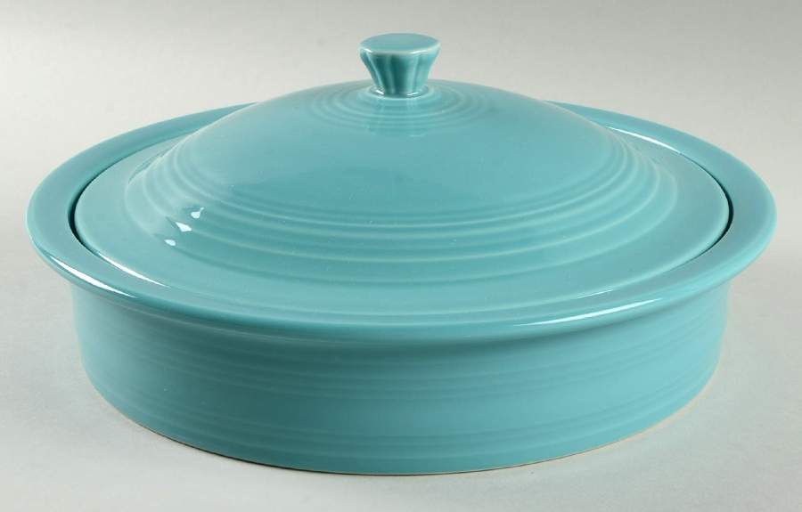 Fiesta Turquoise (Intro 1986) Tortilla Warmer by Homer Laughlin -1