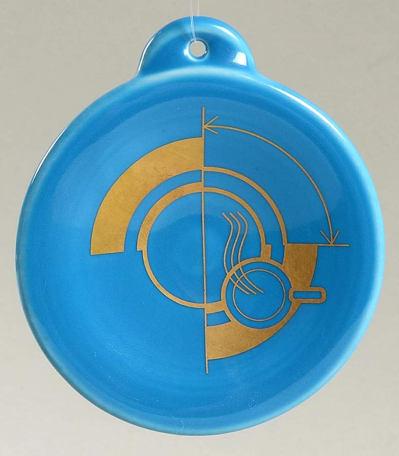 Fiesta Turquoise (Intro 1986) Ornament by Homer Laughlin -1