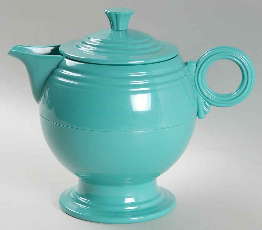 Fiesta Turquoise (Intro 1986) Plastic Thermos/Carafe & Lid by Homer Laughlin -1
