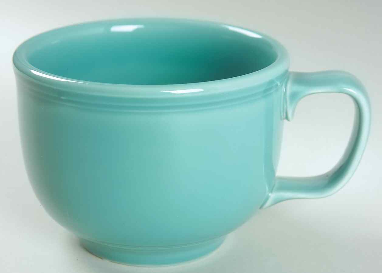 Fiesta Turquoise (Intro 1986) Jumbo Cup by Homer Laughlin -1