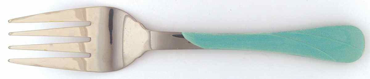 Fiesta Turquoise (Intro 1986) Cold Meat Fork by Homer Laughlin -1