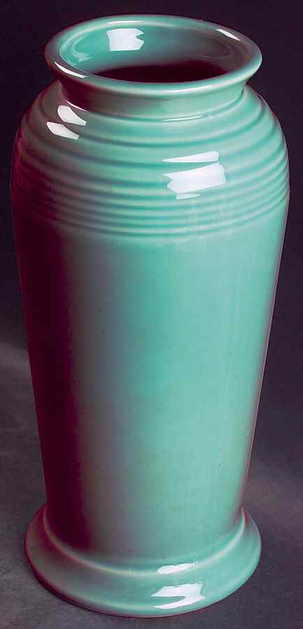Fiesta Turquoise (Intro 1986) 9" Monarch Vase by Homer Laughlin -1