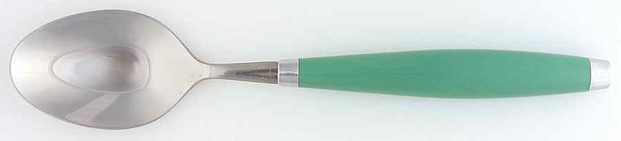 Fiesta Turquoise (Intro 1986) Oval Place Soup Spoon by Homer Laughlin -1