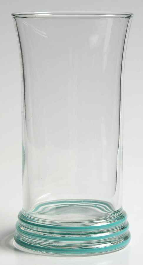 Fiesta Turquoise (Intro 1986) Glassware Tall Tumbler by Homer Laughlin -1