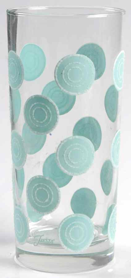 Fiesta Turquoise (Intro 1986) 16 Oz Glassware Tumbler by Homer Laughlin -1