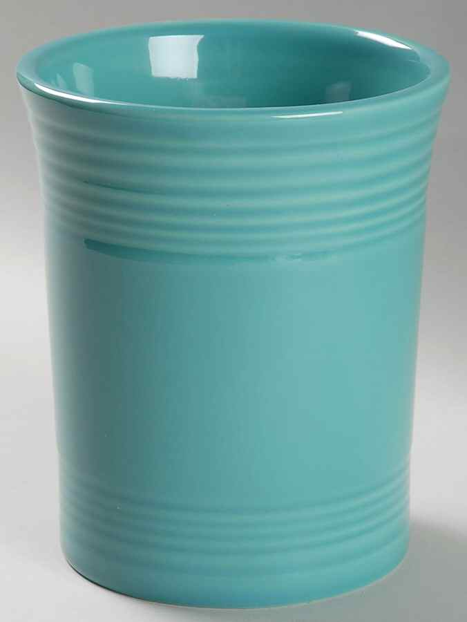 Fiesta Turquoise (Intro 1986) Utensil Holder by Homer Laughlin -1