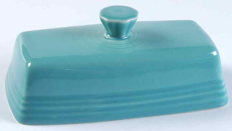 Fiesta Turquoise (Intro 1986) Lid for Extra Large 1/4 Lb Butter by Homer Laughlin -1