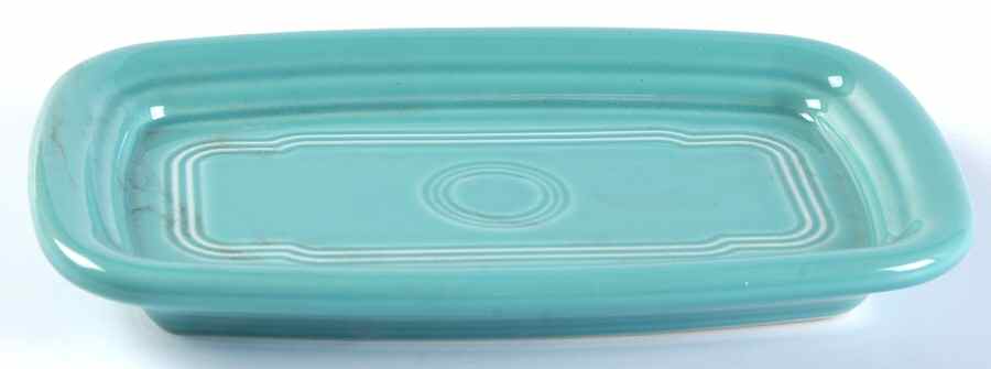 Fiesta Turquoise (Intro 1986) Extra Large 1/4 Lb Butter No Lid by Homer Laughlin -1