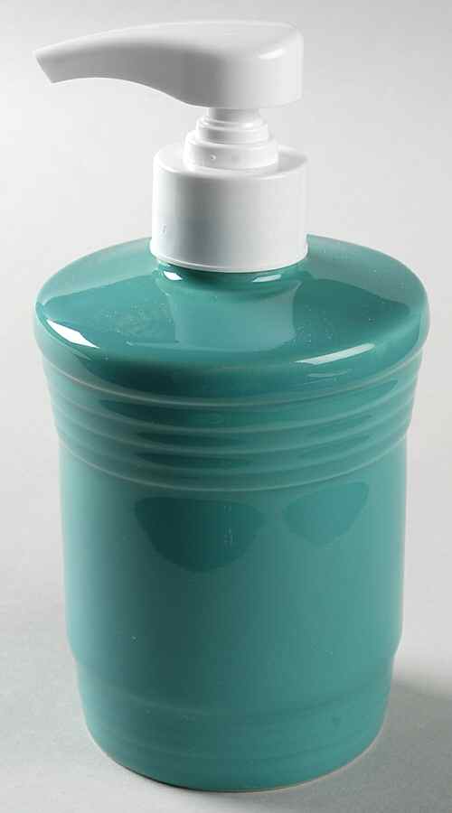 Fiesta Turquoise (Intro 1986) Lotion/Soap Dispenser by Homer Laughlin -1