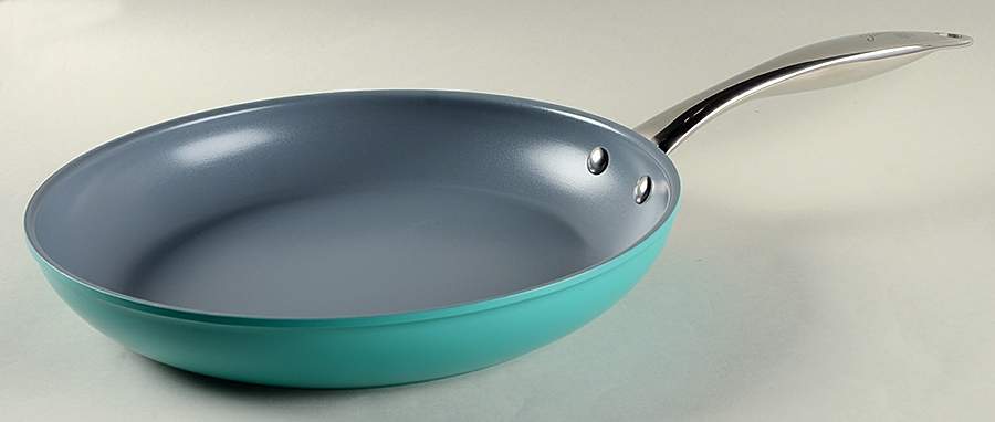 Fiesta Turquoise (Intro 1986) 11" Open Frypan by Homer Laughlin -1