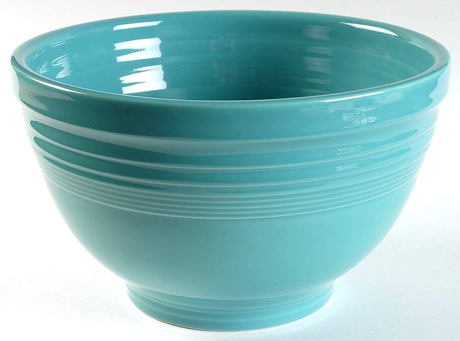 Fiesta Turquoise (Intro 1986) 9" Baking Bowl by Homer Laughlin -1