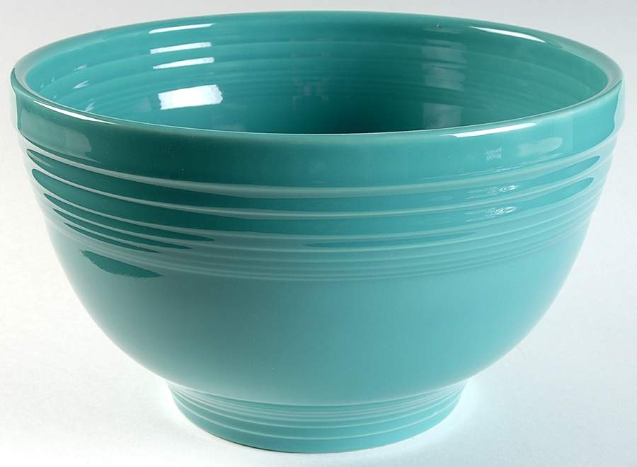 Fiesta Turquoise (Intro 1986) 11" Baking Bowl by Homer Laughlin -1