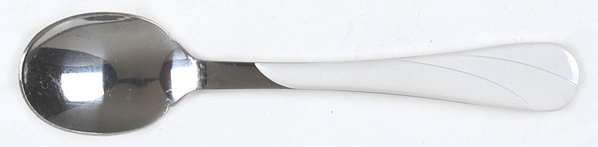 Fiesta White (Intro 1986) Oval Place Soup Spoon by Homer Laughlin -1