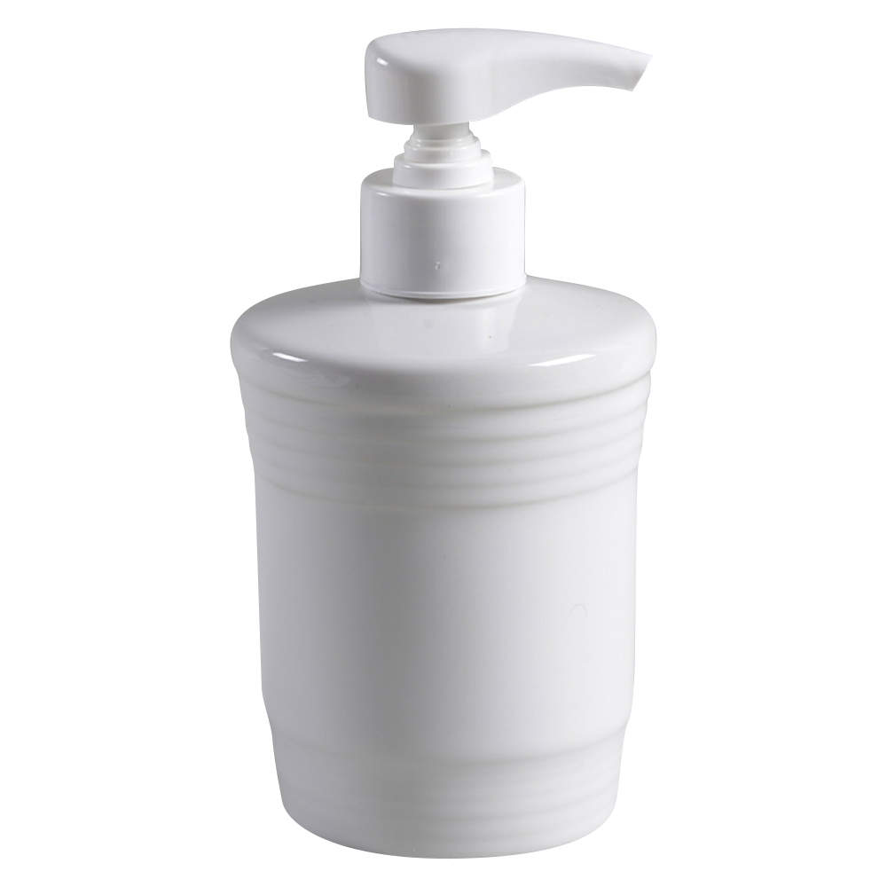 Fiesta White (Intro 1986) Lotion/Soap Dispenser by Homer Laughlin -1