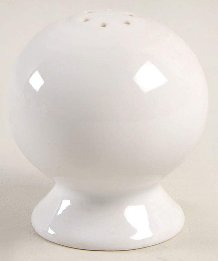 Fiesta White (Intro 1986) Salt Shaker by Homer Laughlin -1