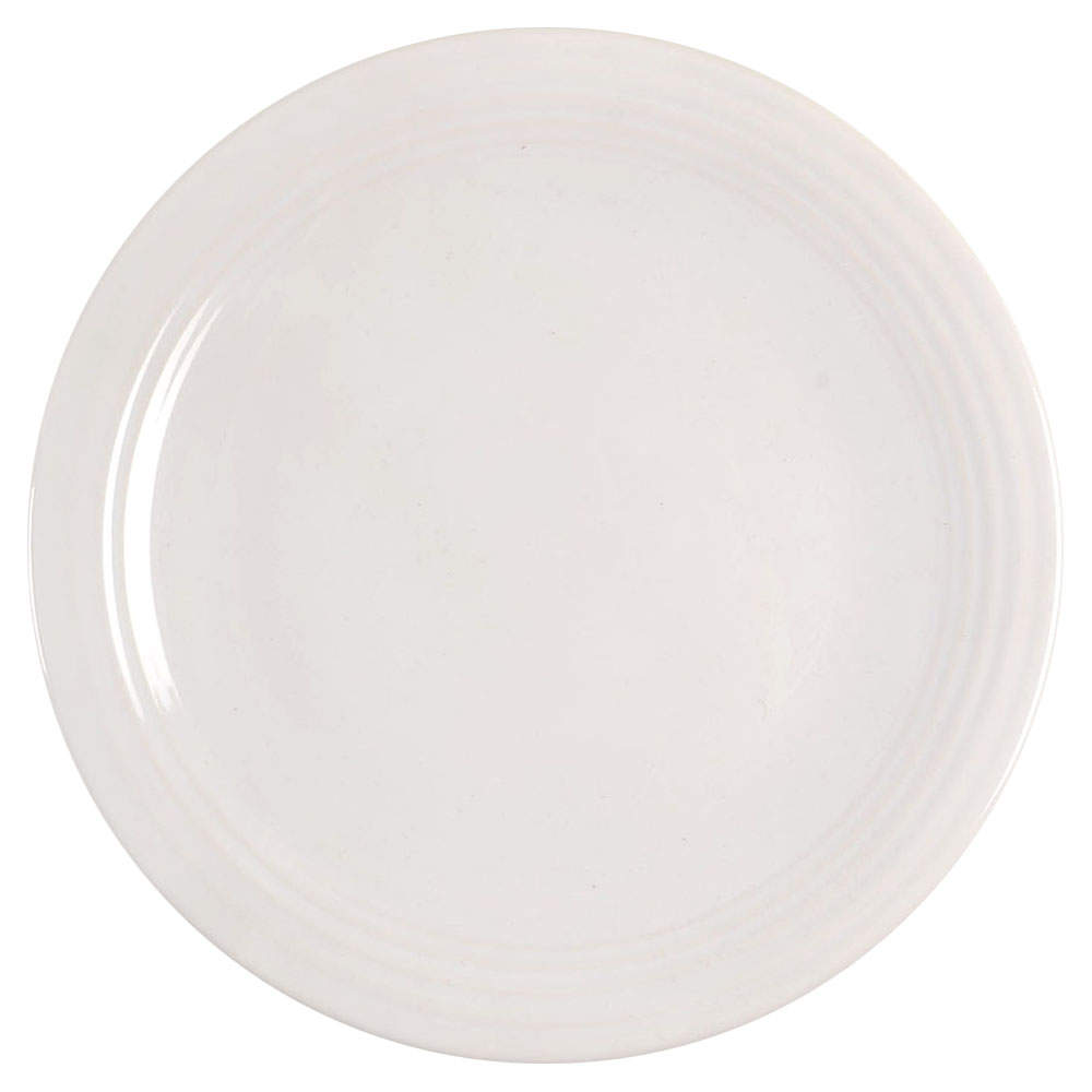 Fiesta White (Intro 1986) 11" Chop Plate (Round Platter) by Homer Laughlin -1