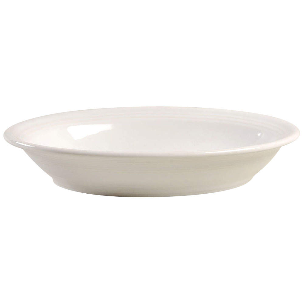 Fiesta White (Intro 1986) 12" Oval Vegetable Bowl by Homer Laughlin -1