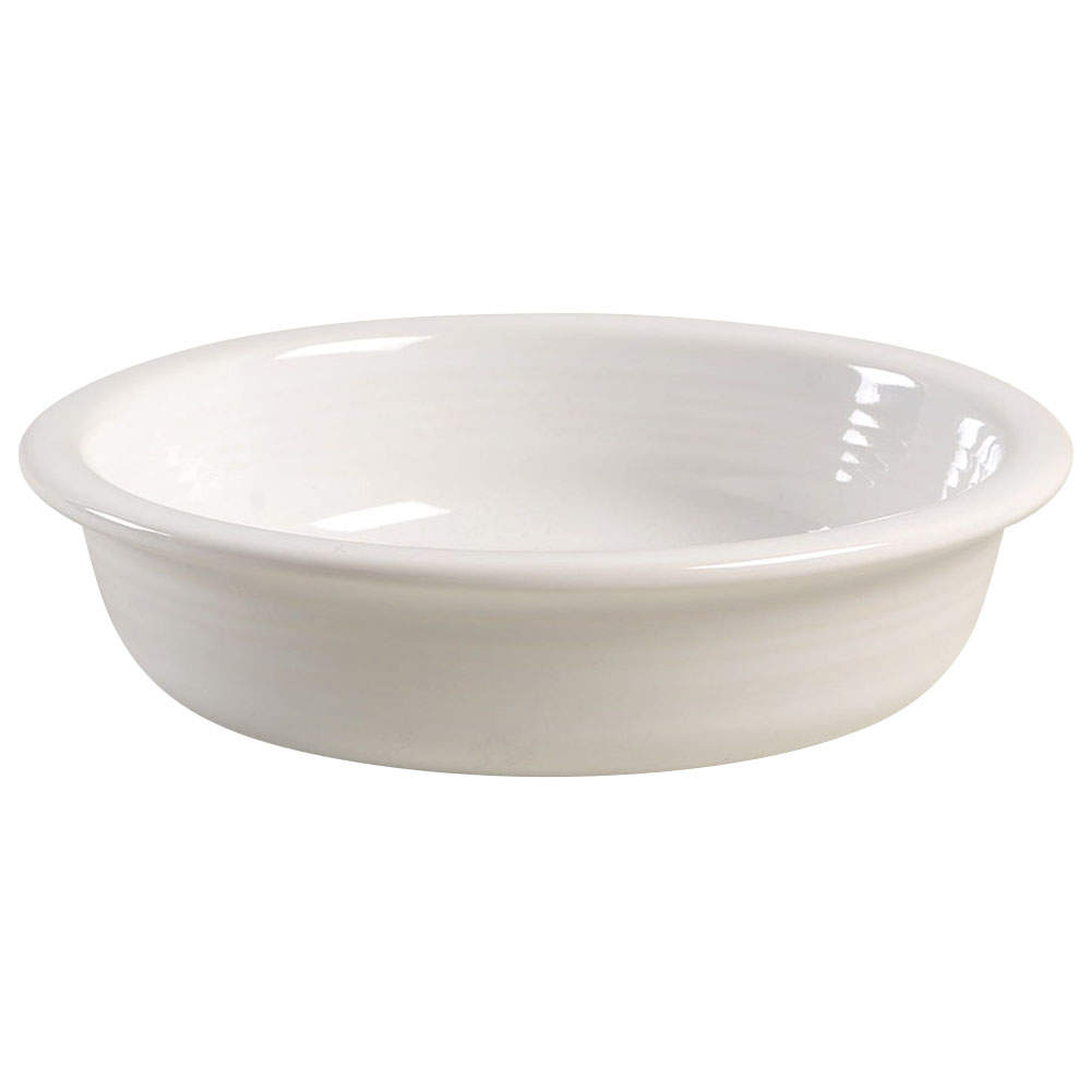 Fiesta White (Intro 1986) Coupe Soup Bowl by Homer Laughlin -1