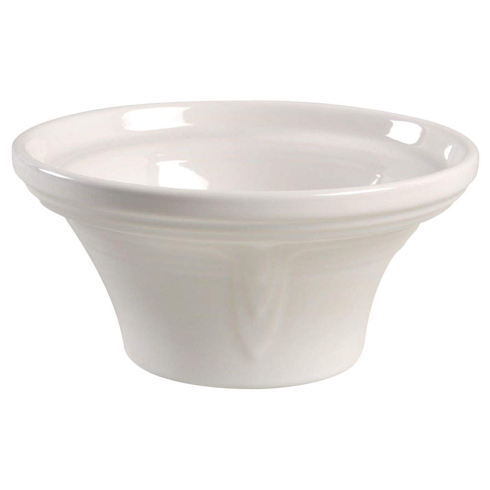 Fiesta White (Intro 1986) Hostess Bowl by Homer Laughlin -1