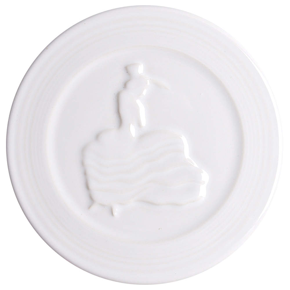 Fiesta White (Intro 1986) Trivet by Homer Laughlin -1