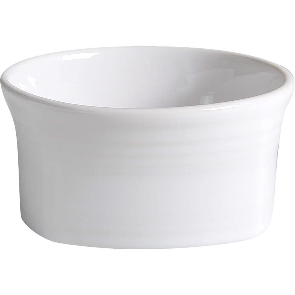 Fiesta White (Intro 1986) Square Soup/Cereal Bowl by Homer Laughlin -1