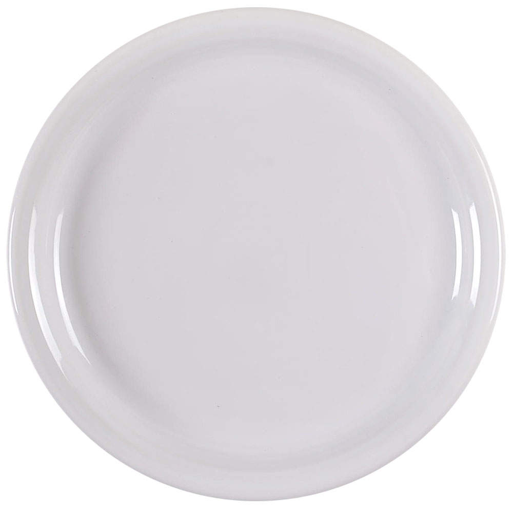 Fiesta White (Intro 1986) Bistro Deep Dinner Plate by Homer Laughlin -1