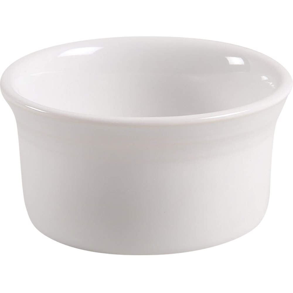 Fiesta White (Intro 1986) Ramekin by Homer Laughlin -1