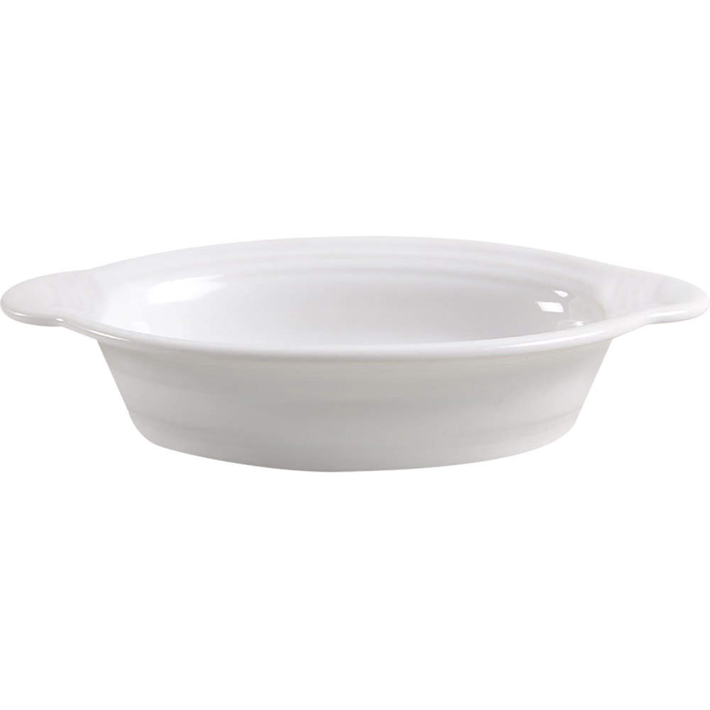 Fiesta White (Intro 1986) Open Individual Casserole by Homer Laughlin -1