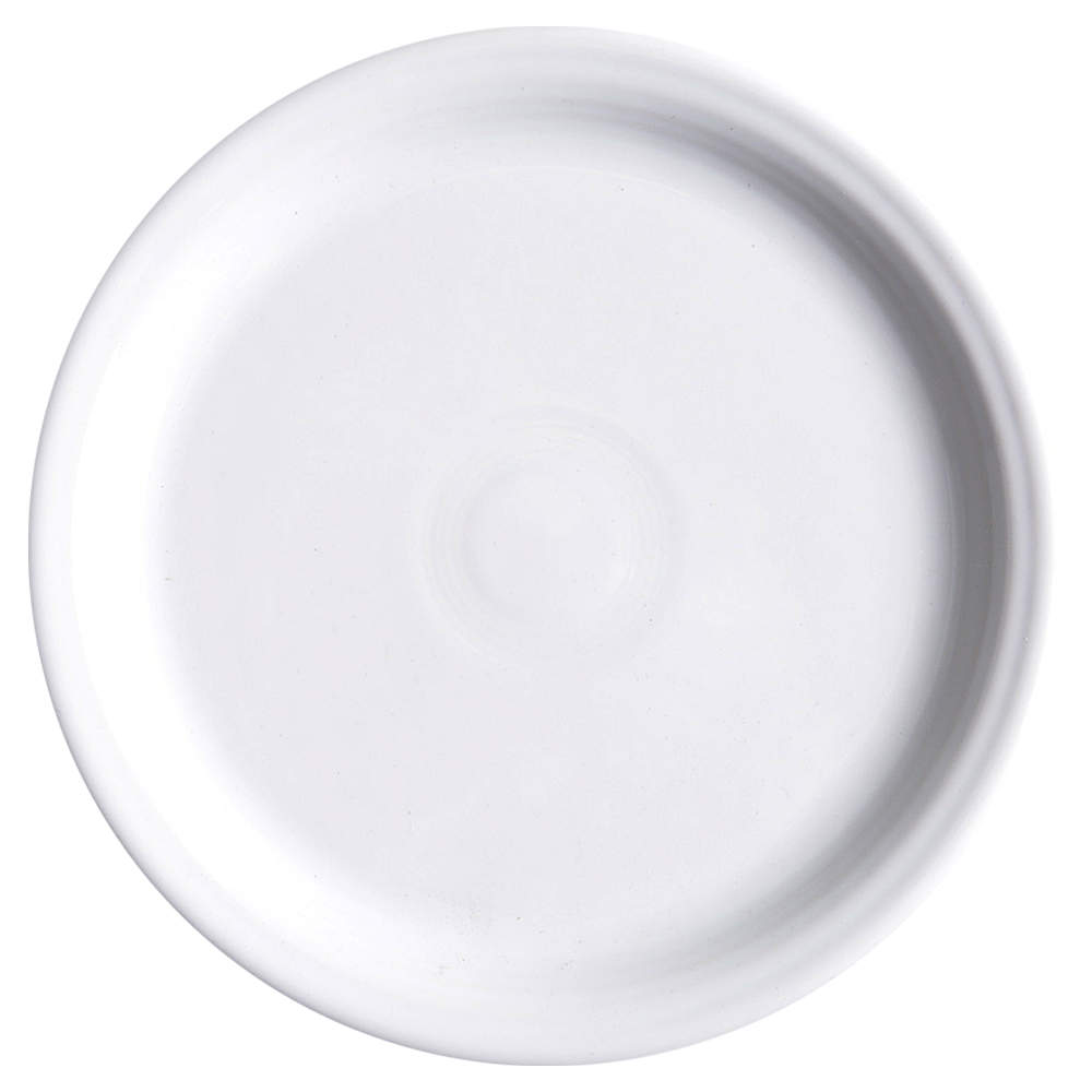 Fiesta White (Intro 1986) 9" Round Buffet Plate by Homer Laughlin -1