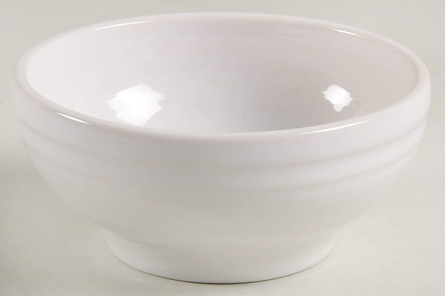 Fiesta White (Intro 1986) 5" Footed Bowl by Homer Laughlin -1