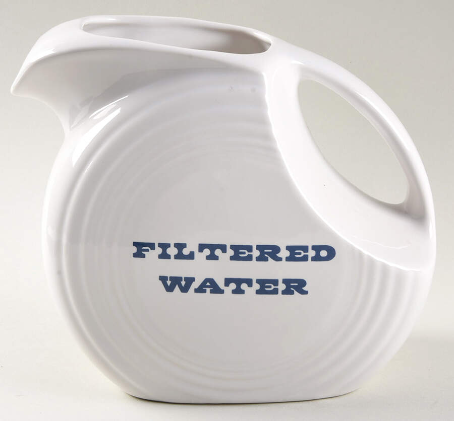 Fiesta White (Intro 1986) 64 Oz Pitcher by Homer Laughlin -1