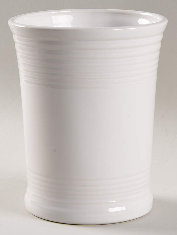 Fiesta White (Intro 1986) Utensil Holder by Homer Laughlin -1