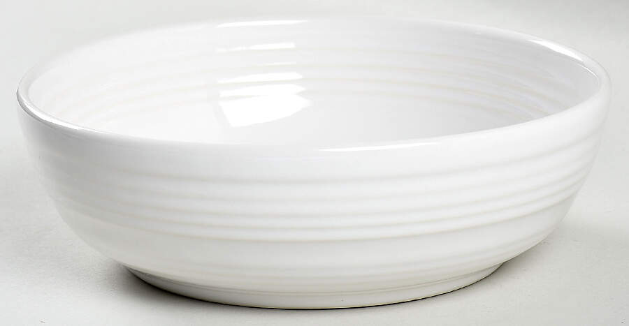 Fiesta White (Intro 1986) 6" Salad Serving Bowl by Homer Laughlin -1