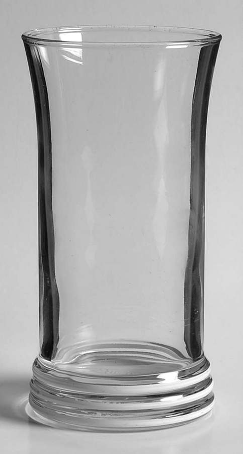Fiesta White (Intro 1986) Glassware Tall Tumbler by Homer Laughlin -1
