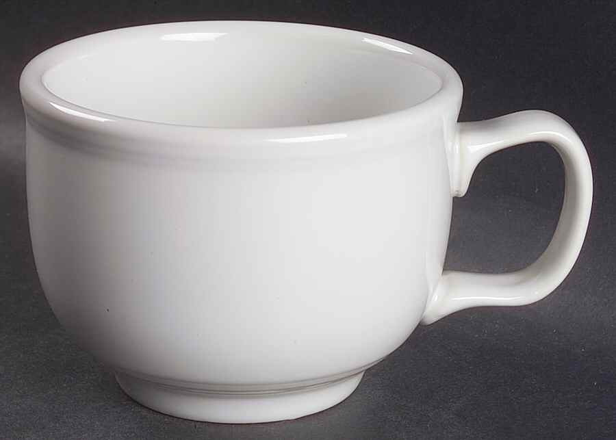 Fiesta White (Intro 1986) Jumbo Cup by Homer Laughlin -1