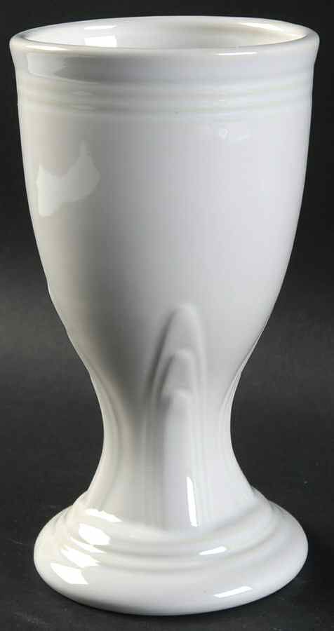 Fiesta White (Intro 1986) China Goblet by Homer Laughlin -1