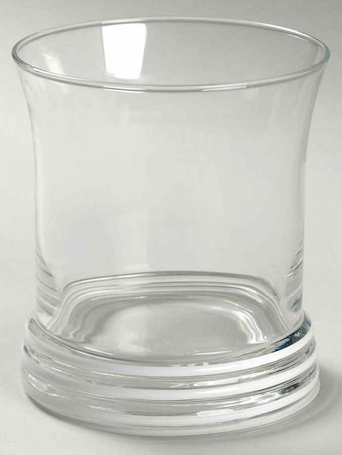 Fiesta White (Intro 1986) 12 Oz Glassware Double Old Fashioned by Homer Laughlin -1