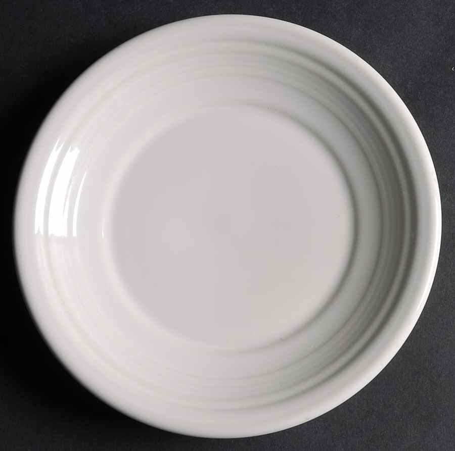 Fiesta White (Intro 1986) Underplate for 3" Flower Pot by Homer Laughlin -1