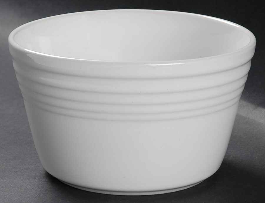 Fiesta White (Intro 1986) 3" Flower Pot No Underplate by Homer Laughlin -1