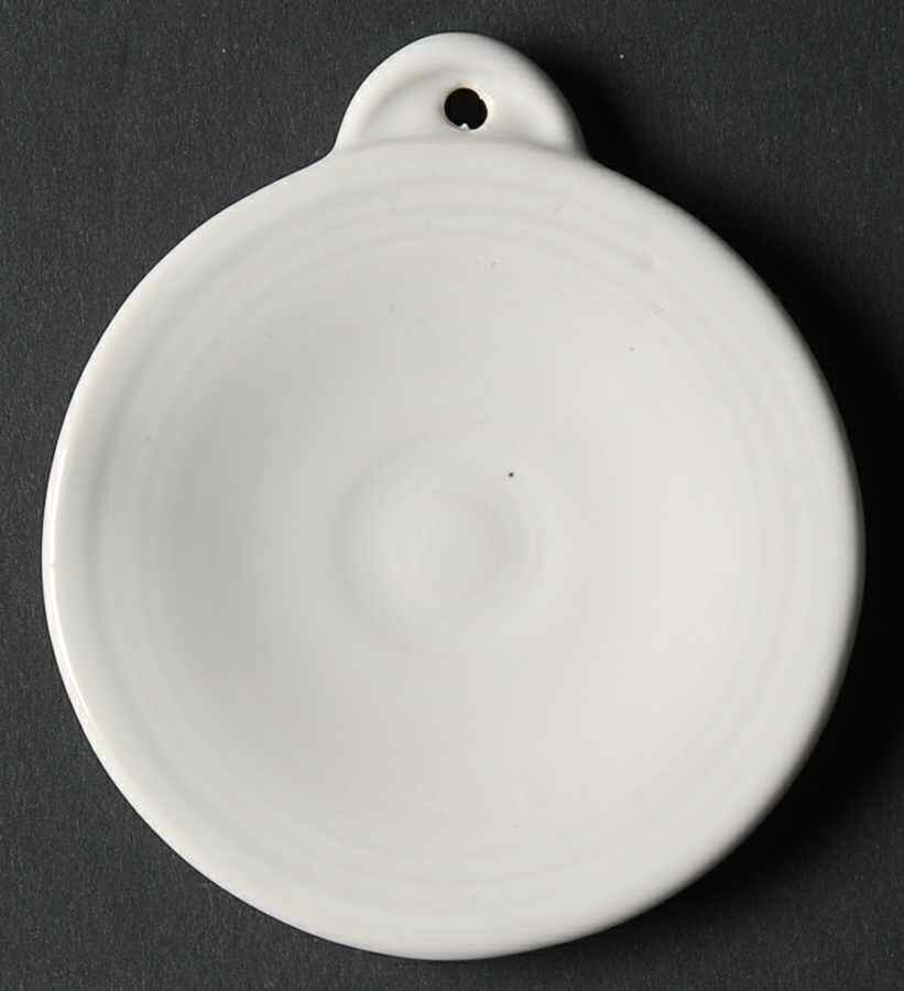 Fiesta White (Intro 1986) Ornament by Homer Laughlin -1