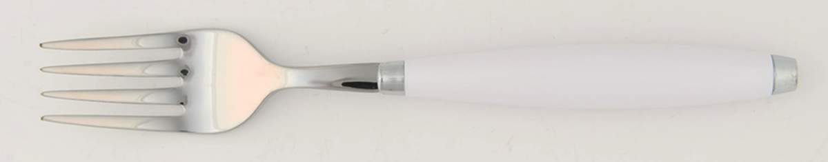 Fiesta White (Intro 1986) Individual Salad Fork by Homer Laughlin -1