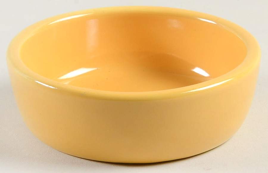 Fiesta Yellow (Older) Center Dish for 6-Piece Relish Set by Homer Laughlin -1