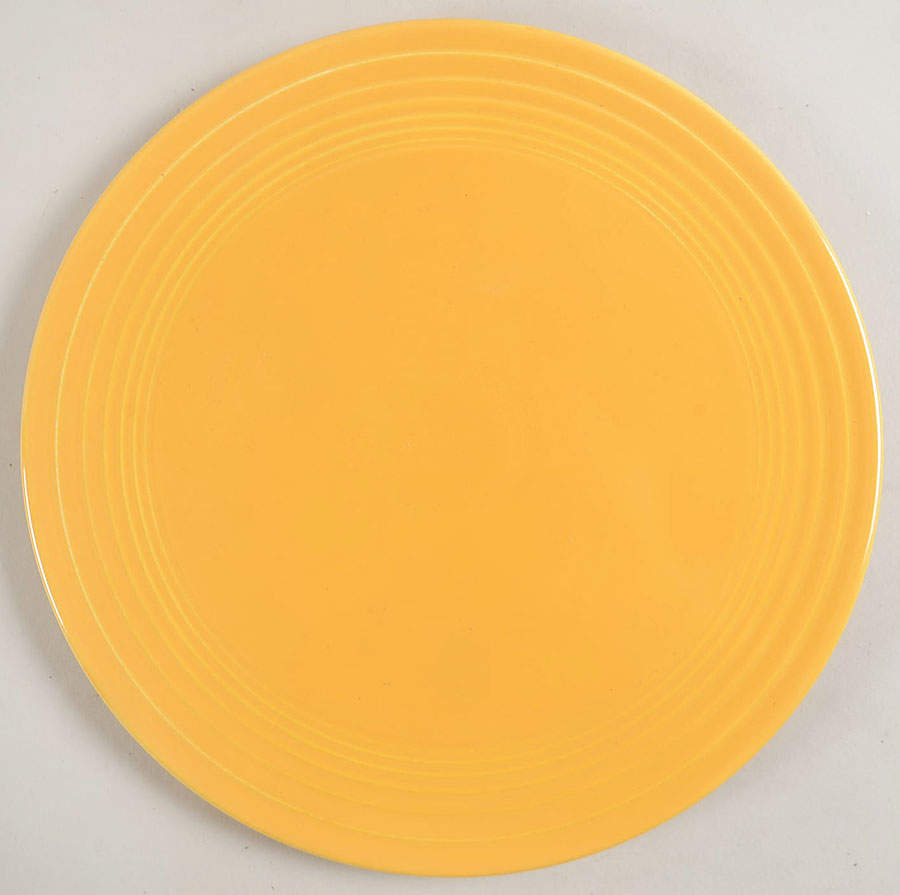 Fiesta Yellow (Older) Cake Plate by Homer Laughlin -1