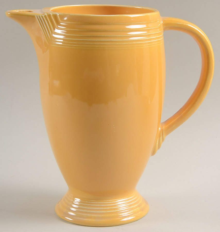 Fiesta Yellow (Older) Coffee Pot No Lid by Homer Laughlin -1