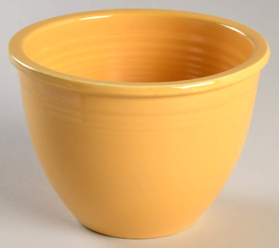 Fiesta Yellow (Older) 5" Nested Mixing Bowl w/Center Interior Rings by Homer Laughlin -1