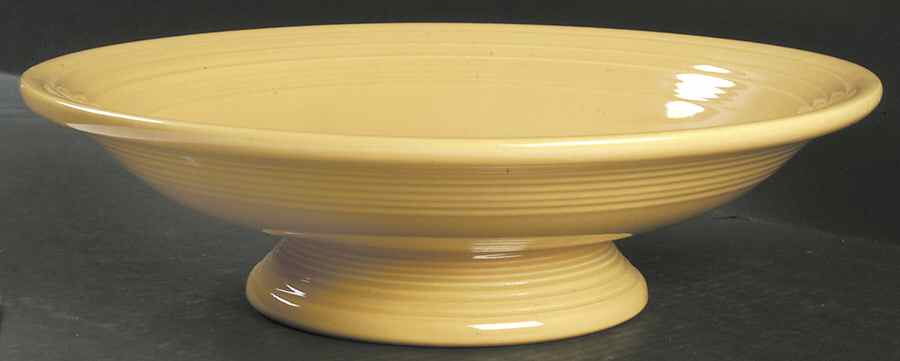 Fiesta Yellow (Older) Round Compote (Height X Width) by Homer Laughlin -1